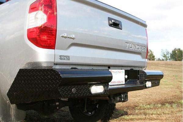 Fab Fours TT07-T1550-1 Toyota Tundra 2007-2013 Black Steel Rear Bumper-BumperStock