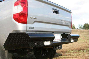 Fab Fours TT07-T1550-1 Toyota Tundra 2007-2013 Black Steel Rear Bumper-BumperStock