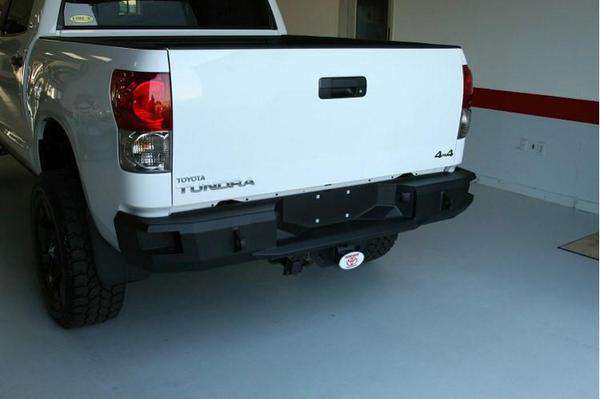 Fab Fours TT07 - W1550 - 1 Toyota Tundra 2007 - 2013 Premium Rear Bumper Non - Sensor - Rugged Truck Gear