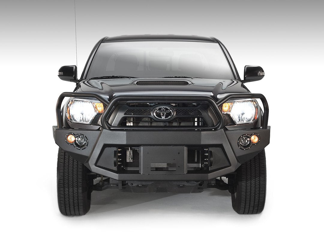 Fab Fours TT12-B1650-1 Toyota Tacoma 2012-2015 Premium Front Bumper Winch Ready Full Guard - Rugged Truck Gear