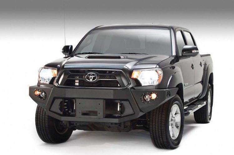 Fab Fours TT12 - B1651 - 1 Toyota Tacoma 2012 - 2015 Premium Front Bumper Winch Ready No Guard - Rugged Truck Gear