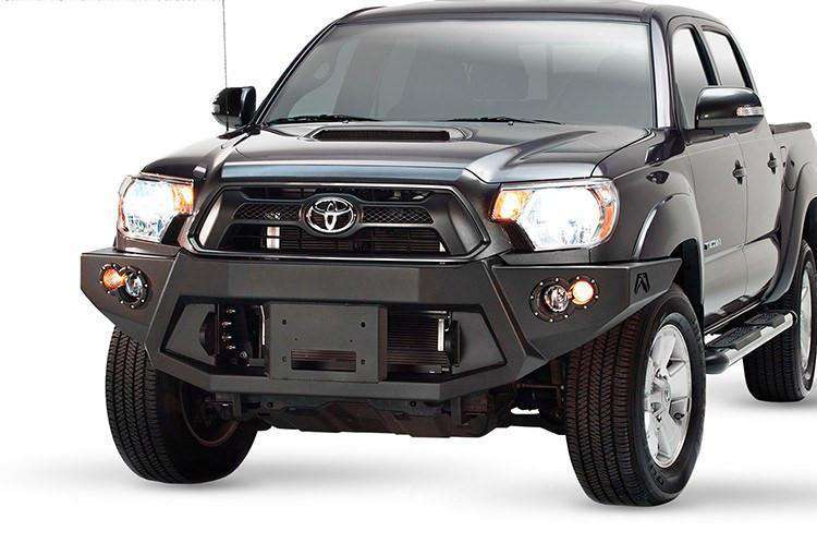 Fab Fours TT12 - B1651 - 1 Toyota Tacoma 2012 - 2015 Premium Front Bumper Winch Ready No Guard - Rugged Truck Gear