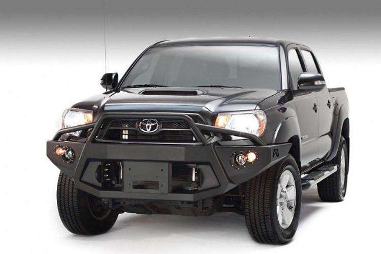 Fab Fours TT12 - B1652 - 1 Toyota Tacoma 2012 - 2015 Premium Front Bumper Winch Ready Pre - Runner Guard - Rugged Truck Gear