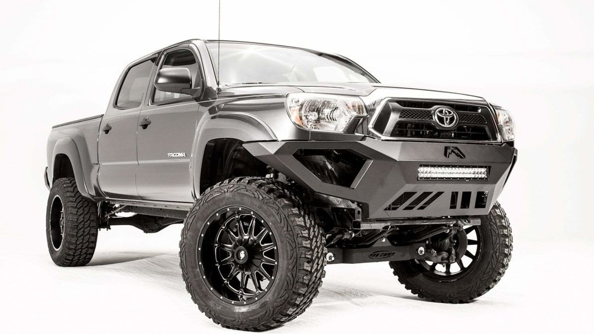 Fab Fours TT12 - D1651 - 1 Toyota Tacoma 2012 - 2015 Vengeance Front Bumper No Guard - Rugged Truck Gear