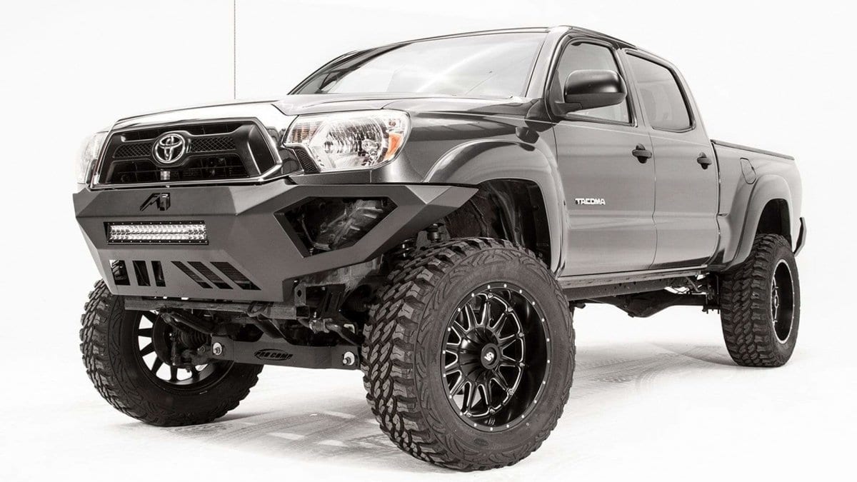 Fab Fours TT12-D1651-1 Toyota Tacoma 2012-2015 Vengeance Front Bumper No Guard-BumperStock