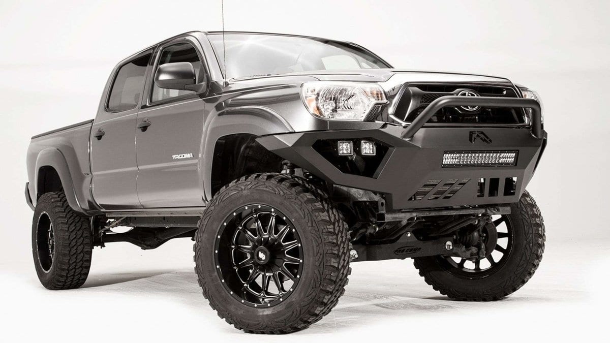 Fab Fours TT12-D1652-1 Toyota Tacoma 2012-2015 Vengeance Front Bumper Pre-Runner Guard-BumperStock