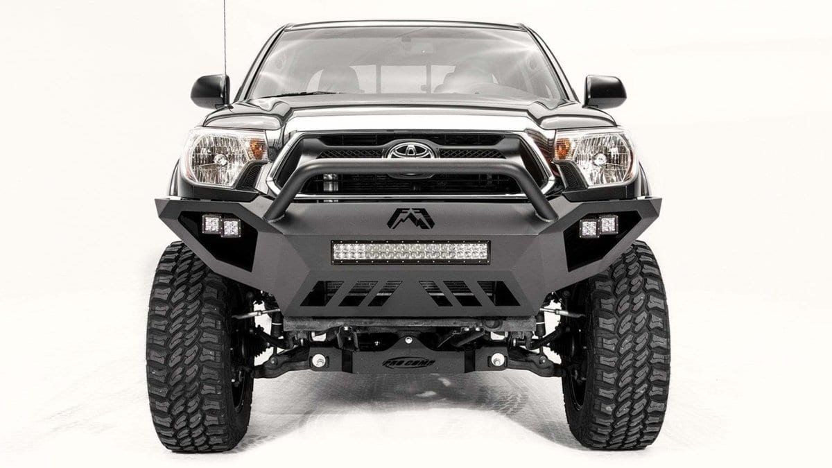 Fab Fours TT12-D1652-1 Toyota Tacoma 2012-2015 Vengeance Front Bumper Pre-Runner Guard-BumperStock