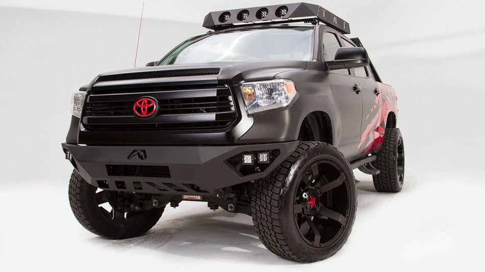 Fab Fours TT14 - D2851 - 1 Toyota Tundra 2014 - 2021 Vengeance Front Bumper No Guard - Rugged Truck Gear