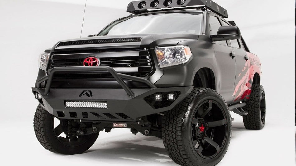 Fab Fours TT14 - D2852 - 1 Toyota Tundra 2014 - 2021 Vengeance Front Bumper Pre - Runner Guard - Rugged Truck Gear