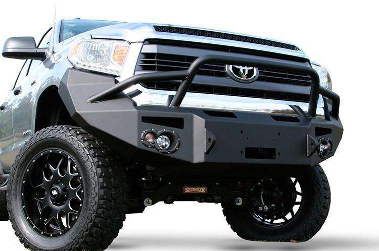 Fab Fours TT14 - H2852 - 1 Toyota Tundra 2014 - 2021 Premium Front Bumper Winch Ready Pre - Runner Guard - Rugged Truck Gear