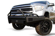 Fab Fours TT14 - R2862 - 1 Toyota Tundra 2014 - 2021 Black Steel Elite Front Bumper Pre - Runner Guard - Rugged Truck Gear