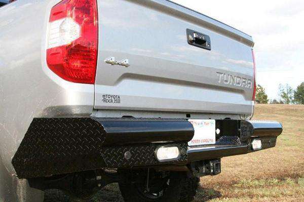 Fab Fours TT14 - T2850 - 1 Toyota Tundra 2014 - 2021 Black Steel Rear Bumper - Rugged Truck Gear