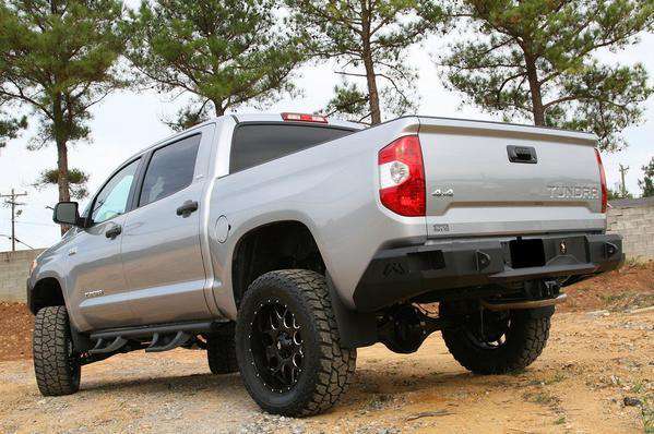 Fab Fours TT14 - W2850 - 1 Toyota Tundra 2014 - 2021 Premium Rear Bumper Non - Sensor - Rugged Truck Gear