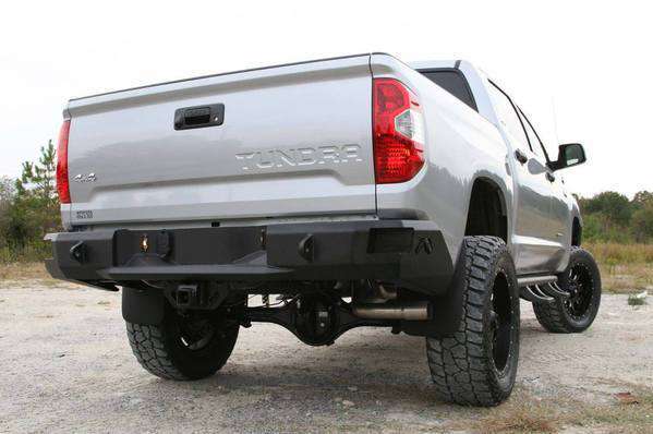 Fab Fours TT14 - W2850 - 1 Toyota Tundra 2014 - 2021 Premium Rear Bumper Non - Sensor - Rugged Truck Gear