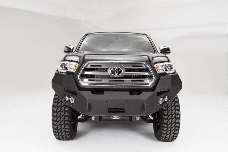 Fab Fours TT16-B3651-1 Toyota Tacoma 2016-2021 Premium Front Bumper Winch Ready No Guard-BumperStock