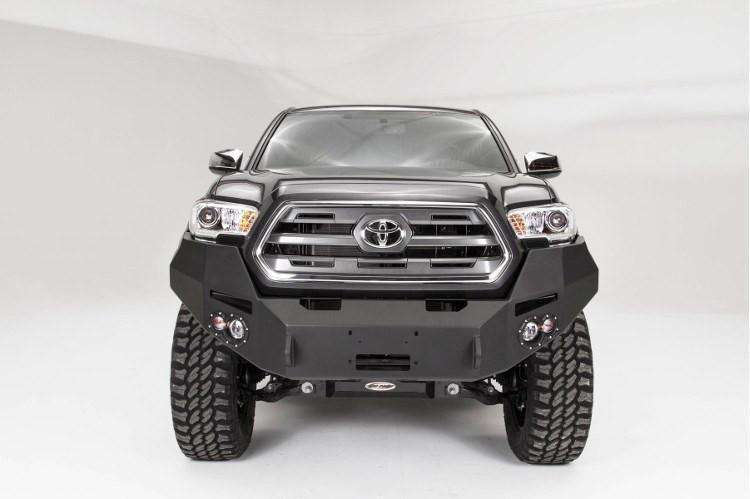 Fab Fours TT16 - B3651 - 1 Toyota Tacoma 2016 - 2022 Premium Front Bumper Winch Ready No Guard - Rugged Truck Gear