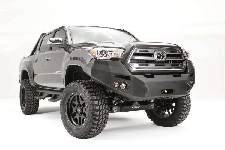 Fab Fours TT16 - B3651 - 1 Toyota Tacoma 2016 - 2022 Premium Front Bumper Winch Ready No Guard - Rugged Truck Gear