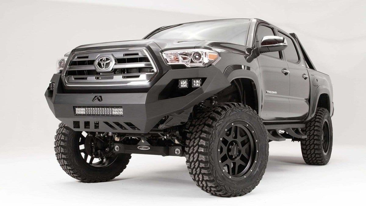Fab Fours TT16 - D3651 - 1 Toyota Tacoma 2016 - 2022 Vengeance Front Bumper No Guard - Rugged Truck Gear