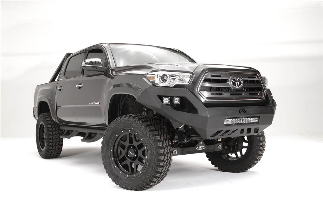 Fab Fours TT16 - D3651 - 1 Toyota Tacoma 2016 - 2023 Vengeance Front Bumper No Guard - Rugged Truck Gear