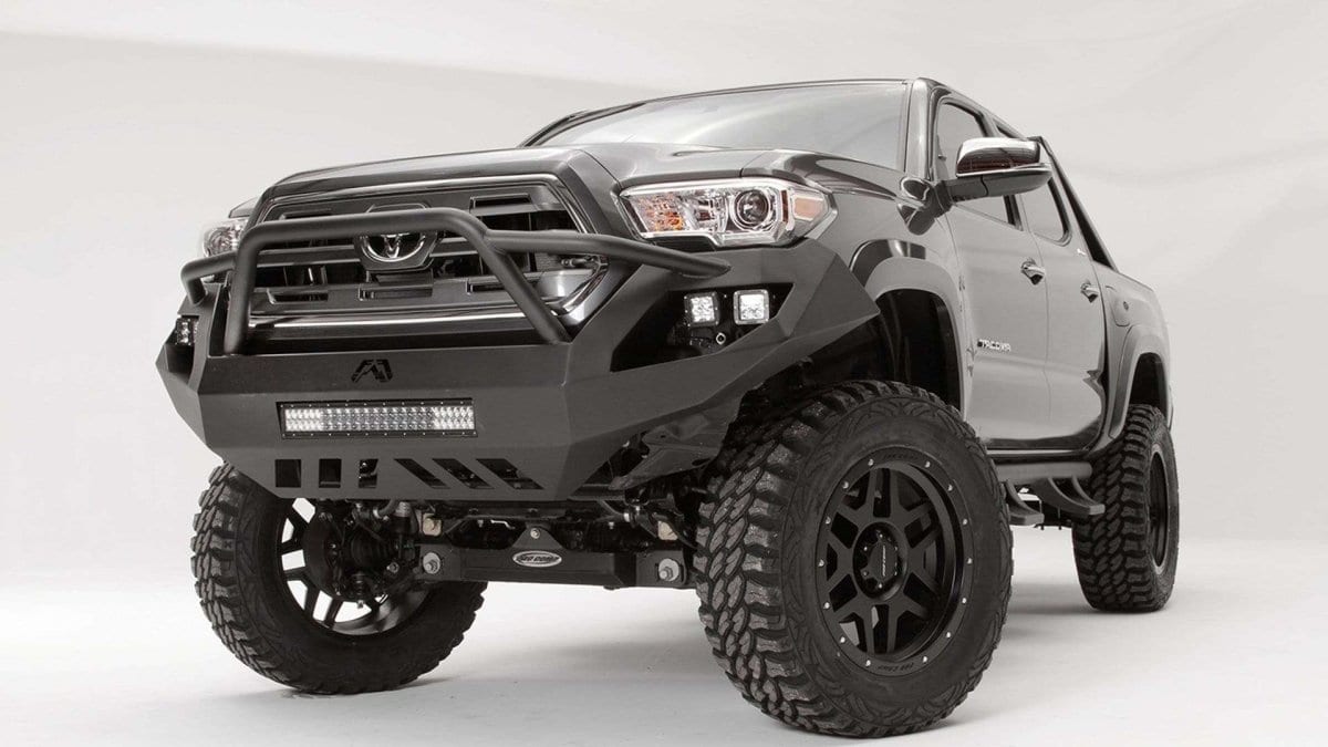 Fab Fours TT16 - D3652 - 1 Toyota Tacoma 2016 - 2022 Vengeance Front Bumper Pre - Runner Guard - Rugged Truck Gear