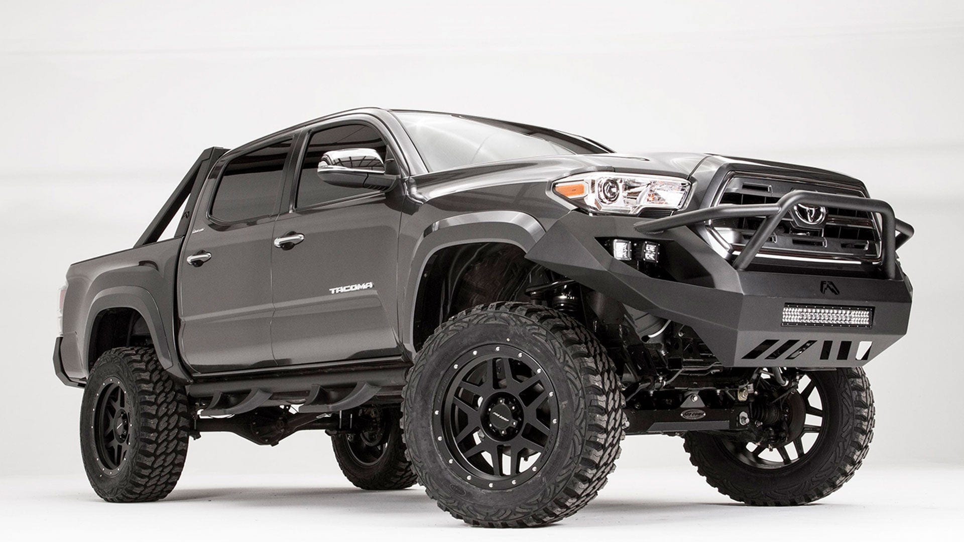 Fab Fours TT16 - D3653 - 1 Toyota Tacoma 2016 - 2022 Vengeance Front Bumper High Pre - Runner Guard - Rugged Truck Gear