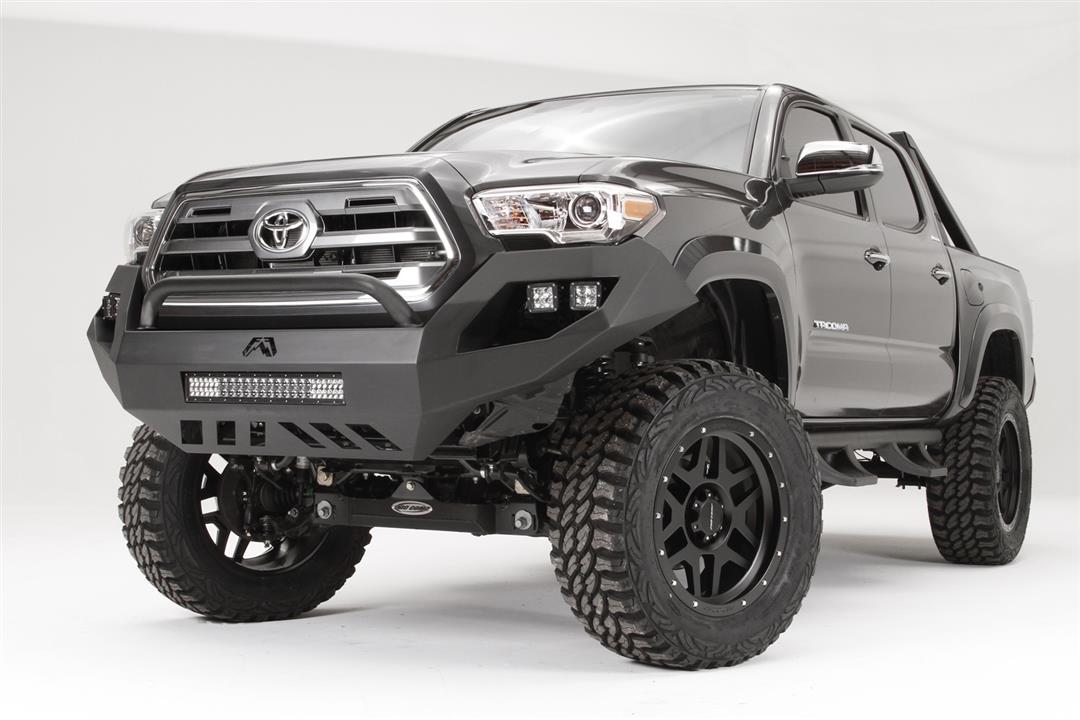 Fab Fours TT16 - D3653 - 1 Toyota Tacoma 2016 - 2023 Vengeance Front Bumper Pre - Runner Guard - Rugged Truck Gear