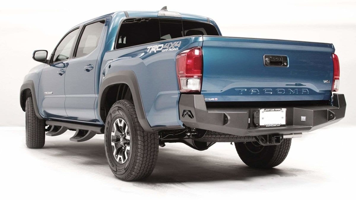 Fab Fours TT16 - W3650 - 1 Toyota Tacoma 2016 - 2022 Premium Rear Bumper Non - Sensor - Rugged Truck Gear