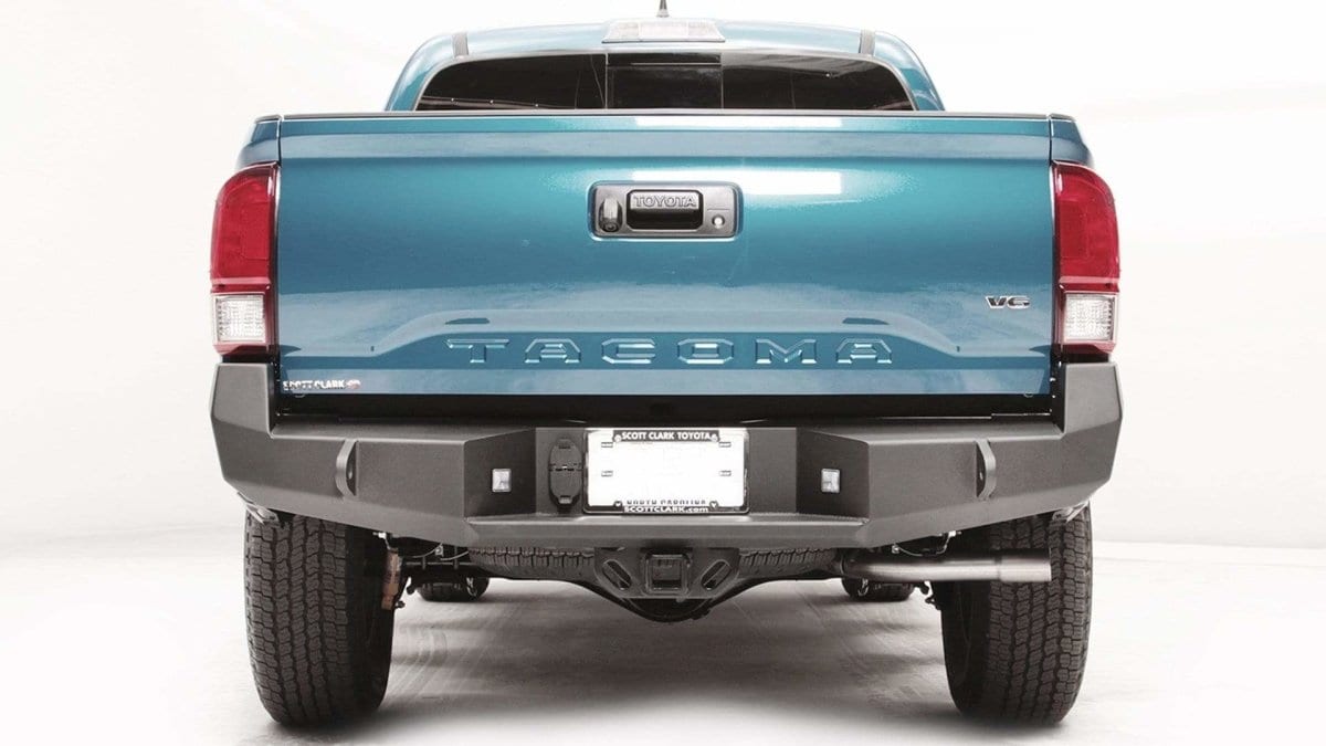Fab Fours TT16 - W3650 - 1 Toyota Tacoma 2016 - 2022 Premium Rear Bumper Non - Sensor - Rugged Truck Gear