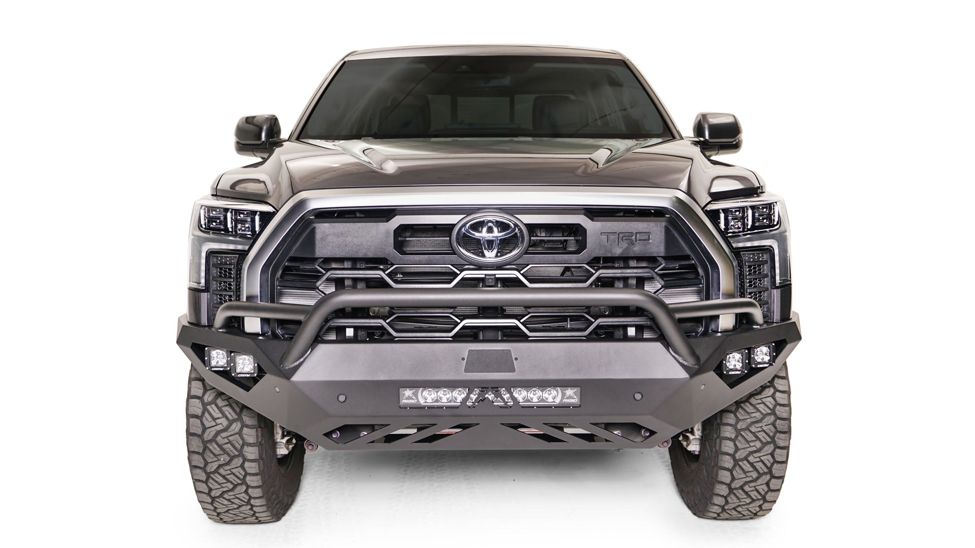 Fab Fours TT22 - D5452 - 1 Toyota Tundra 2022 - 2024 Vengeance Front Bumper Pre - Runner Guard - Rugged Truck Gear