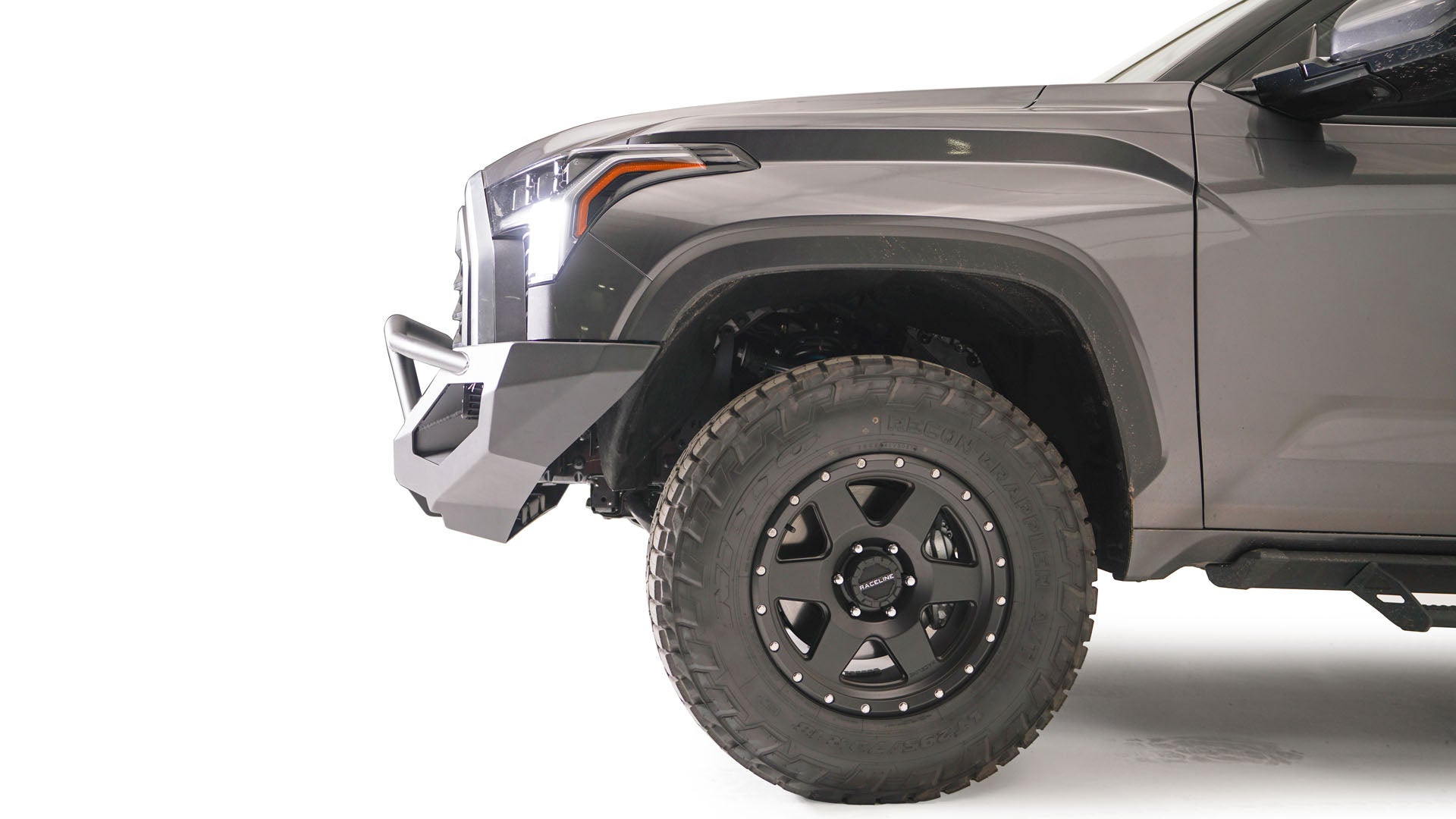 Fab Fours TT22 - X5452 - 1 Toyota Tundra 2022 - 2024 Matrix Front Bumper Winch Ready Pre - Runner Guard - Rugged Truck Gear