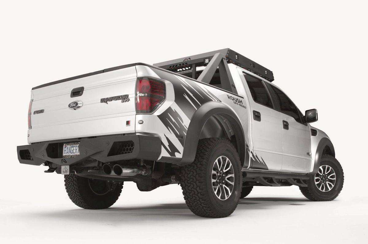 Fab Fours FF09-E1751-1 Ford Raptor 2010-2014 Vengeance Rear Bumper-BumperStock