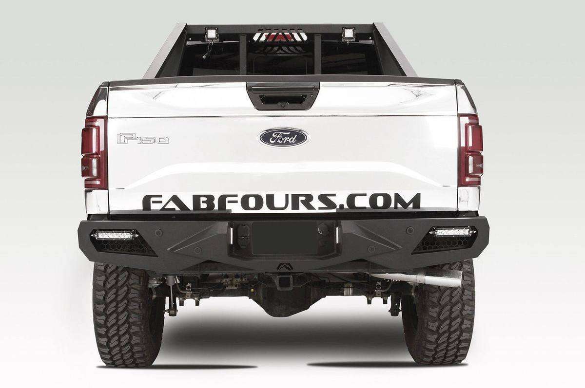 Fab Fours FF15-E3251-1 Ford F150 2015-2020 Vengeance Rear Bumper-BumperStock