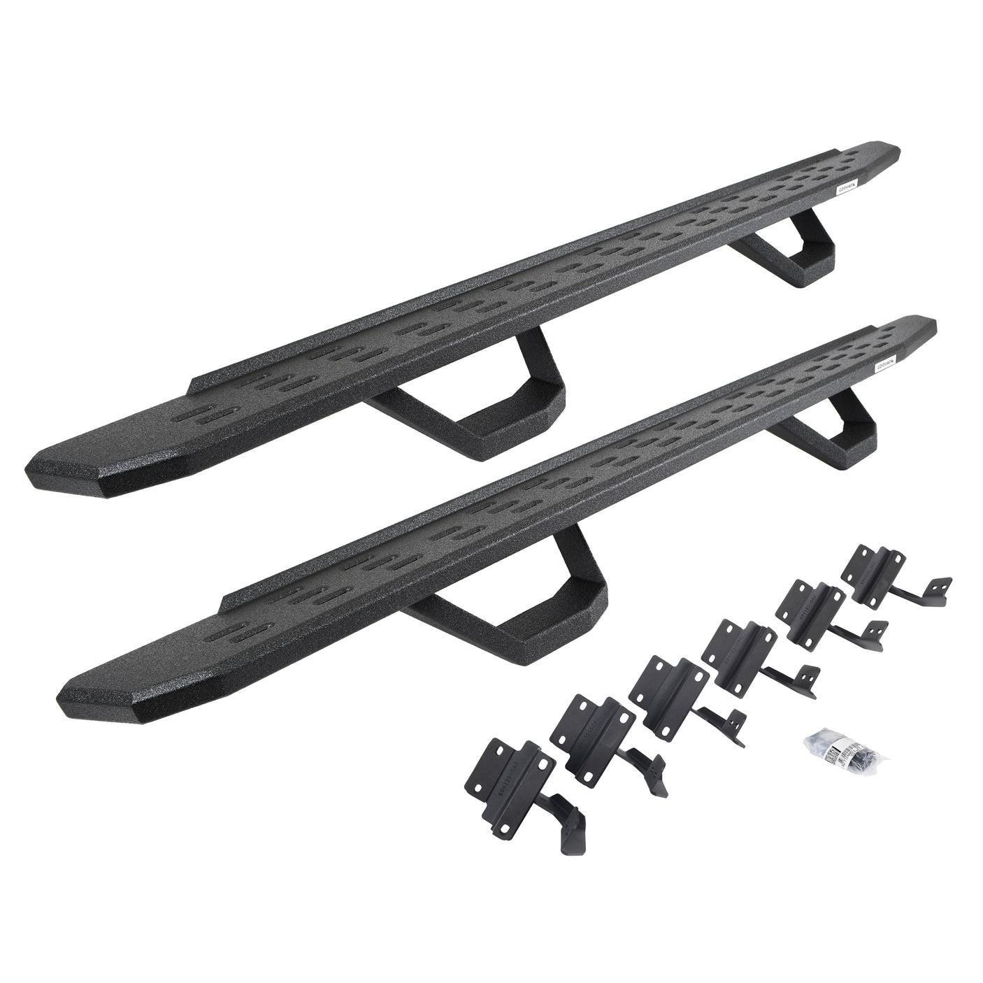 Go Rhino 6961558720T 2017-2024 Ford F250/F350 Super Duty RB Series RB30 Running Boards with Mounting Brackets, 2 Pairs Drop Steps Kit