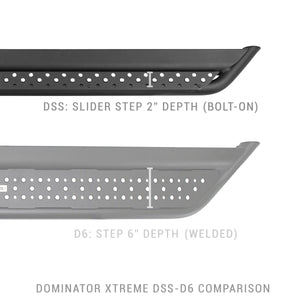 Go Rhino DSS4043T 2007-2019 Chevy Silverado 2500 HD Dominator Series Xtreme DSS Side Steps with Rocker Panel Mounting Bracket Kit