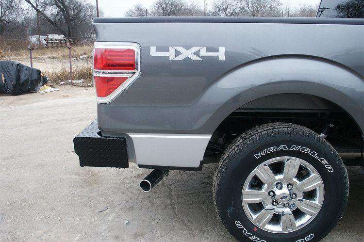 Frontier 100-10-9011 Diamond Ford F150 2009-2014 Rear Bumper-BumperStock