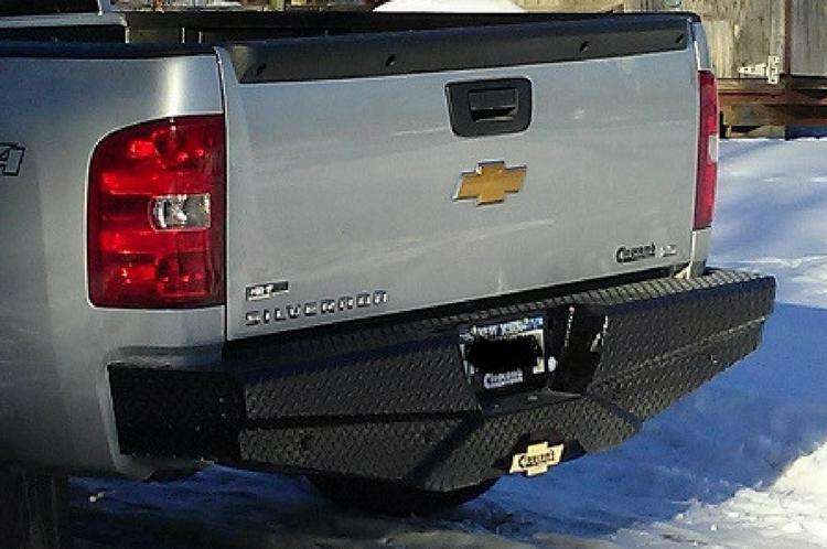Frontier 100 - 20 - 1006 Diamond GMC Sierra 2500/3500 HD 2001 - 2006 Rear Bumper - Rugged Truck Gear