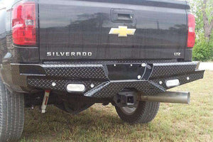 Frontier 100-20-7008 Diamond Chevy Silverado 1500 2007-2013 Rear Bumper With Sensors-BumperStock