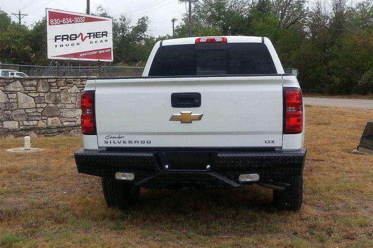Frontier 100 - 21 - 5012 Diamond GMC Sierra 2500/3500 HD 2015 - 2019 Rear Bumper - Rugged Truck Gear