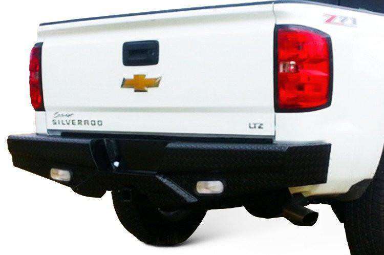 Frontier 100 - 29 - 9007 Diamond GMC Sierra 1500 HD 1999 - 2006 Rear Bumper - Rugged Truck Gear