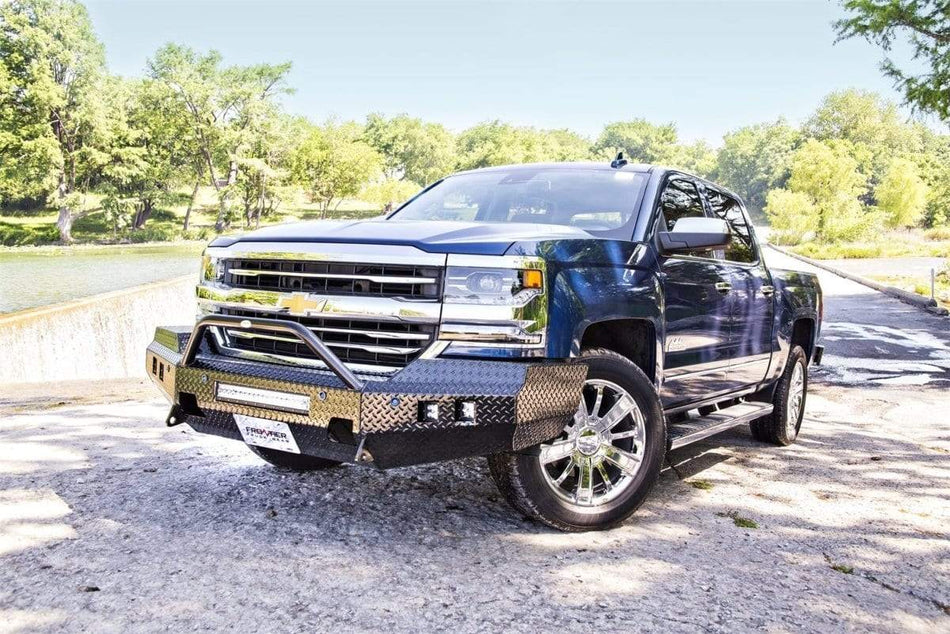 Frontier 140 - 21 - 6014 Sport Chevy Silverado 1500 2016 - 2018 Front Bumper - Rugged Truck Gear
