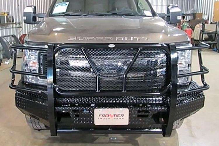 Frontier 300 - 11 - 7006 Ford F250/F350 Superduty 2017 - 2019 Front Bumper with Light Bar - Rugged Truck Gear