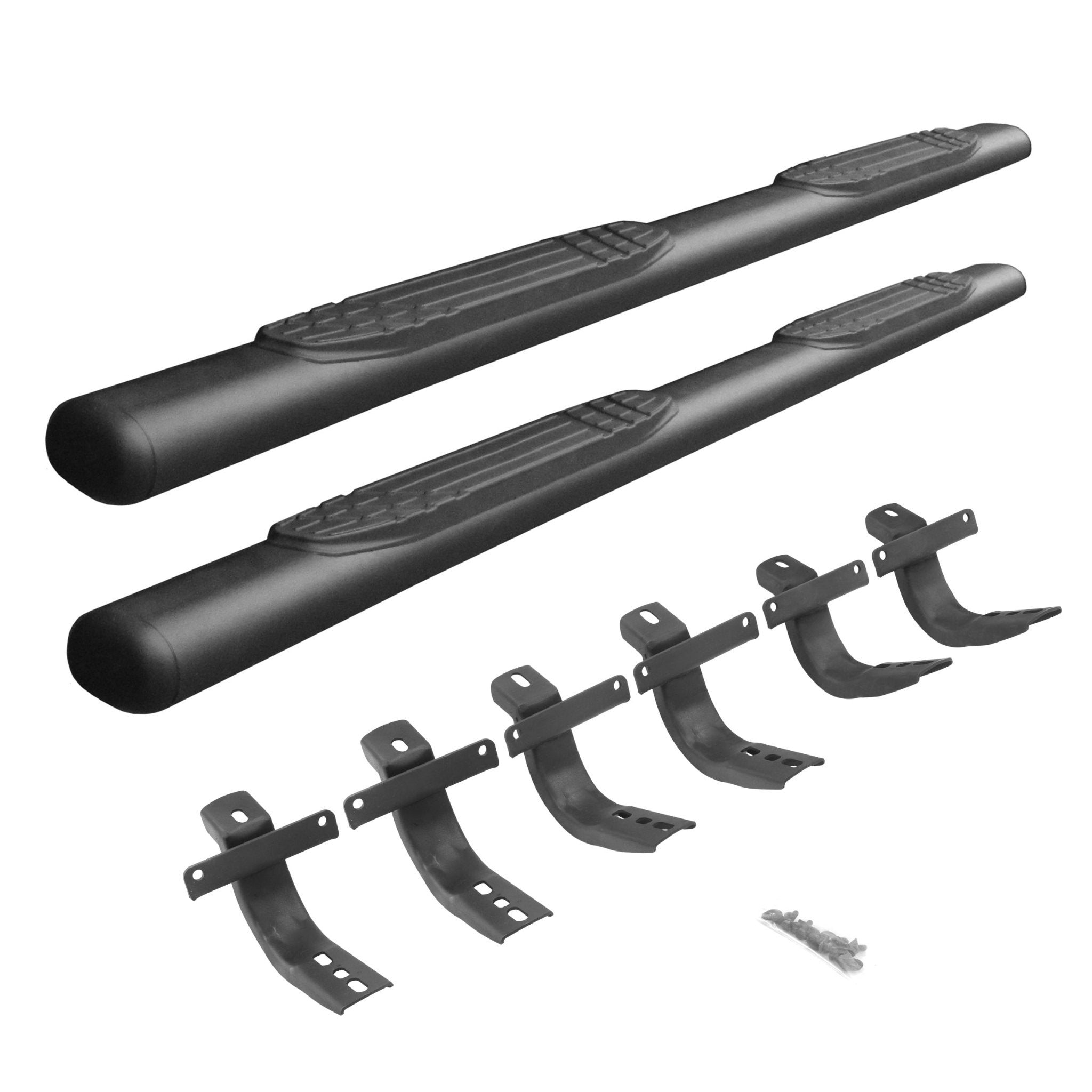 Go Rhino 104412973T 2021 - 2024 Ford Bronco 1000 Series 4" Side Steps with Mounting Bracket Kit - Rugged Truck Gear