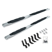 Go Rhino 104449987PS 2019 - 2024 Dodge Ram 1500 1000 Series 4" Side Steps with Mounting Bracket Kit - Rugged Truck Gear