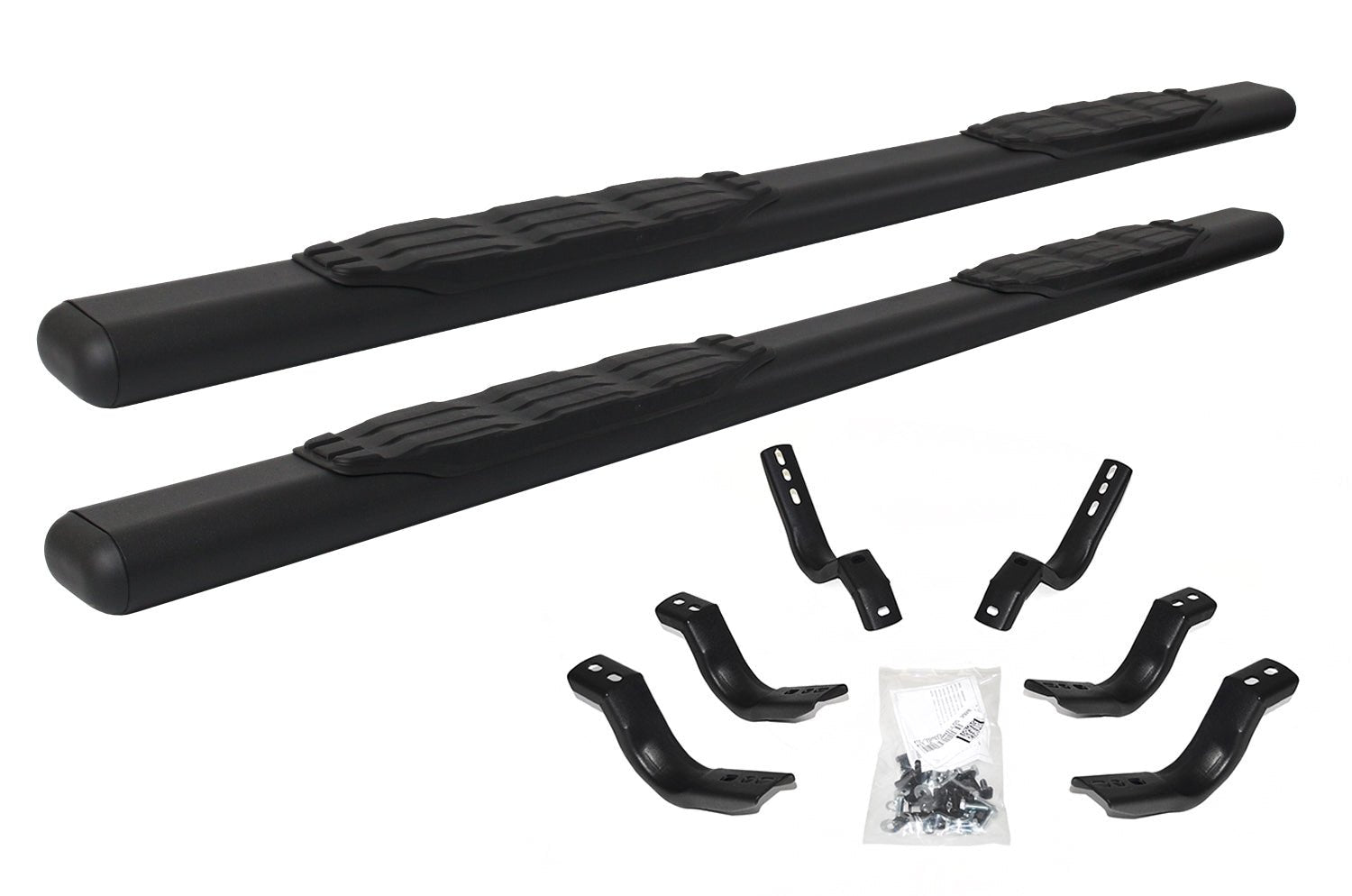 Go Rhino 105404580T 2007 - 2013 Chevy Silverado 1500 1000 Series 5" Side Steps with Mounting Bracket Kit - Rugged Truck Gear