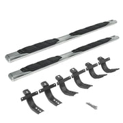 Go Rhino 105412973PS 2021 - 2024 Ford Bronco 1000 Series 5" Side Steps with Mounting Bracket Kit - Rugged Truck Gear