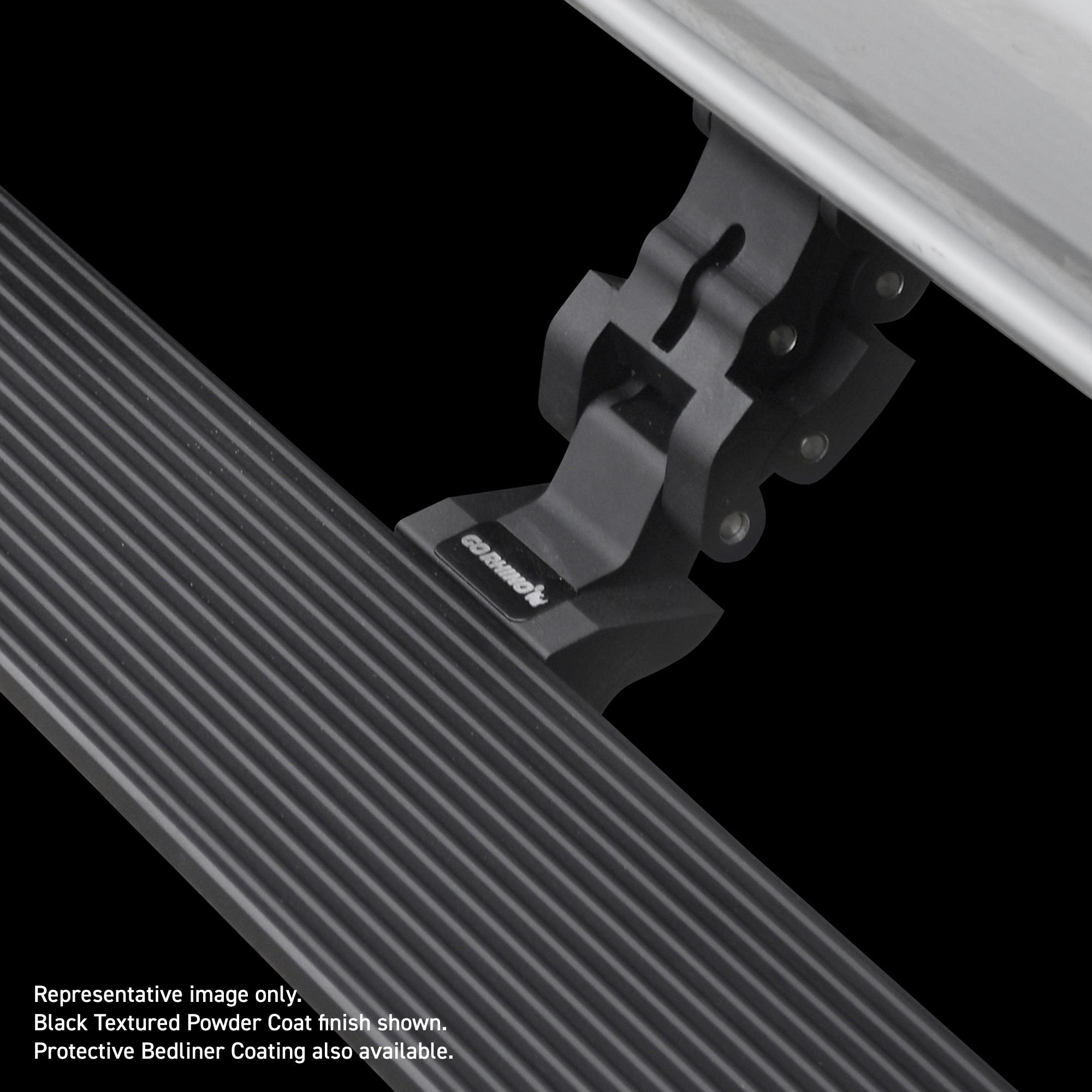 Go Rhino 20404780T 2015 - 2019 Chevy Silverado 2500 HD E1 Series Electric Running Board Kit - Rugged Truck Gear