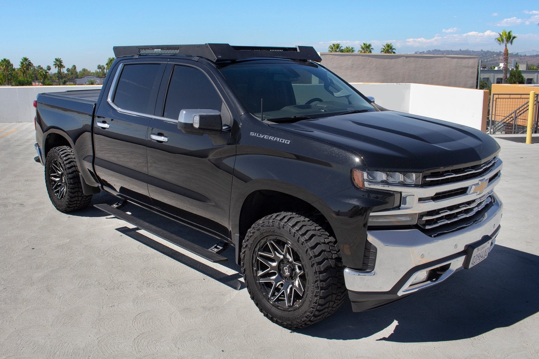 Go Rhino 20404887PC 2020 - 2024 Chevy Silverado 2500/3500 HD E1 Series Electric Running Board Kit - Rugged Truck Gear