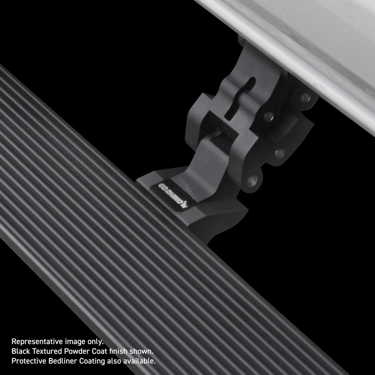 Go Rhino 20404887T 2020 - 2024 GMC Sierra 2500/3500 HD E1 Series Electric Running Board Kit - Rugged Truck Gear