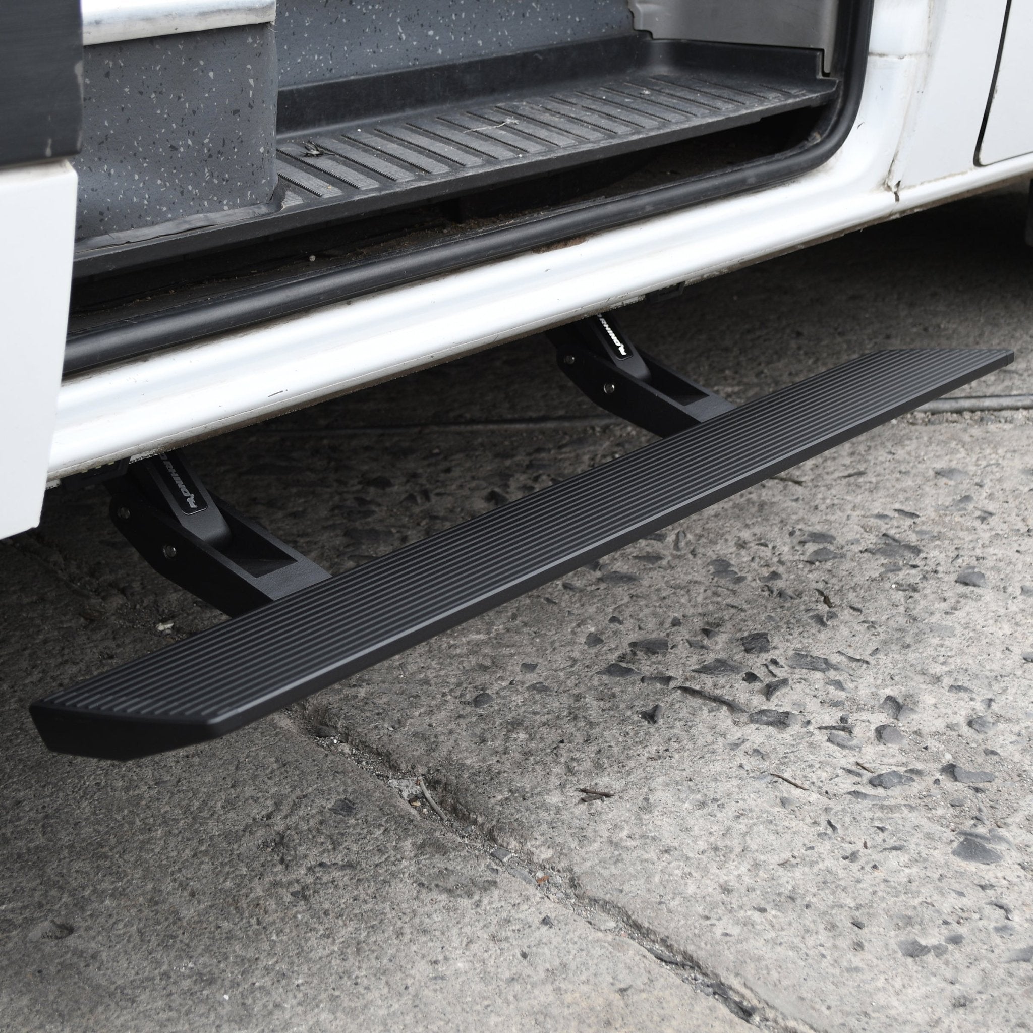 Go Rhino 20410125PC 2013 - 2018 Mercedes - Benz Sprinter 2500/3500 E1 Series Electric Running Board Kit - Rugged Truck Gear