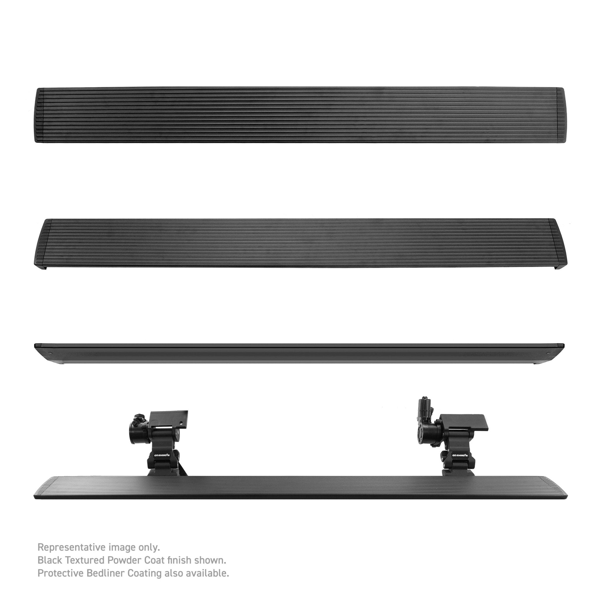 Go Rhino 20410125T 2013 - 2018 Mercedes - Benz Sprinter 2500/3500 E1 Series Electric Running Board Kit - Rugged Truck Gear